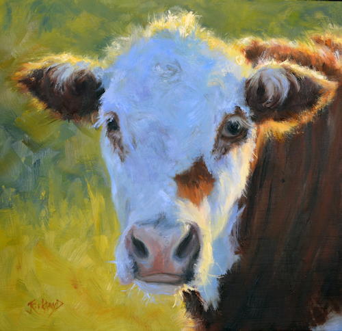 Pasture Princess 11x11 $645 at Hunter Wolff Gallery